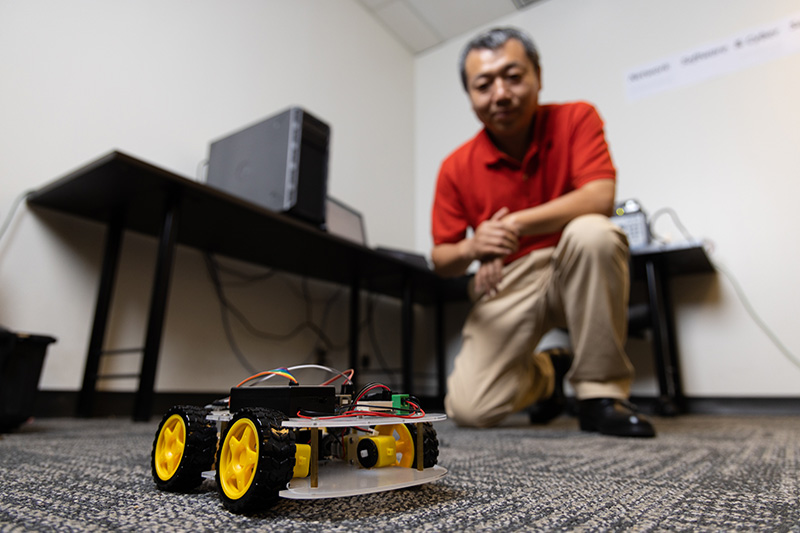 Once this tiny 'smart car' is programmed with data, it can simulate several types of vehicles and point out weak points that could be susceptible to cyberattacks. It also can simulate communications between vehicles and the national Advanced Traffic Management System, then suggest to researchers where to look for potential trouble.