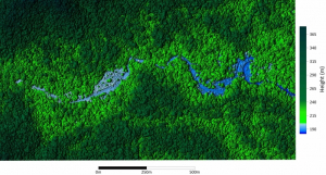 A section of Honduran rainforest mapped by NCALM researchers. The center will use the same LiDAR technology to create a much larger map of the Tahoe National Forest.