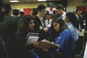 Spring Career Fair Draws Throngs of Recruiters, Students