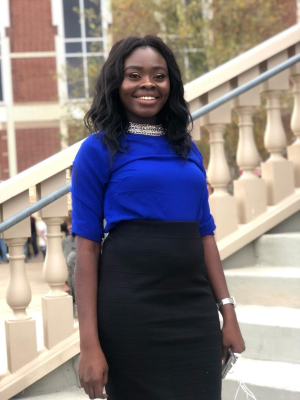Esther Akinwande, a chemical engineering junior at the UH Cullen College of Engineering.