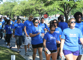 Some 140 people participated in the 2nd Annual Out of the Darkness Campus Walk held at the University of Houston on Saturday, April 16. The walk was sponsored by PROMES.