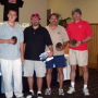 Daniel Costales, Professor Jeff Williams, John Costales and Associate Dean Stuart Long capture first place at the University of Houston's 19th Annual Department Challenge Golf Tournament.