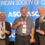 Professor Jerry Rogers (right) with David Gilbert and Richard Wiltshire at the American Society of Civil Engineers Annual Conference and Hoover Dam 75th Anniversary Symposium. Gilbert and Wiltshire co-edited the conference proceedings with Rogers, with Wiltshire serving as lead editor. 