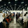 Science fair participants exhibit their experiments at the 2014 Science and Engineering Fair of Houston