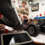 Students are building a robotic car capable of traveling up to 10 mph as part of the project.