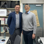 Miao Pan [left], associate professor in the Electrical and Computer Engineering Department, is co-PI for a collaborative research project with Tomoaki Ohtsuki [right], professor of Information and Computer Science at Keio University, Japan's most prestigious and first private institution of higher learning.