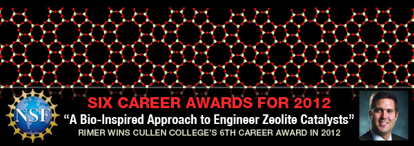 Six CAREER Awards for 2012