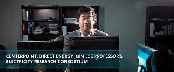 CenterPoint, Direct Energy Join ECE Professor’s Electricity Research Consortium