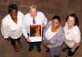 College coordinators Shelia White, Jerry Davenport (lead college coordinator), Kim Jordan and Mary Patronella