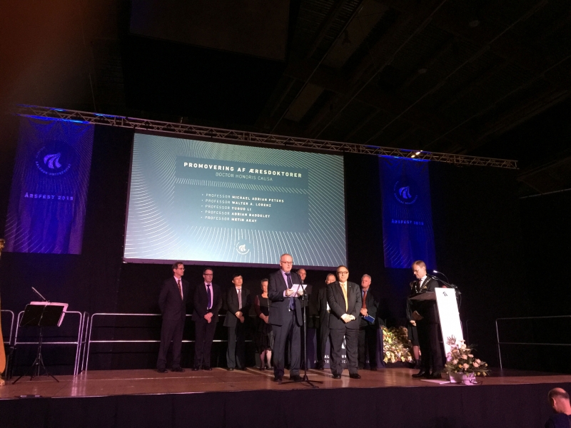 Biomedical Engineering Chair Receives Honorary Doctoral Degree from Aalborg University