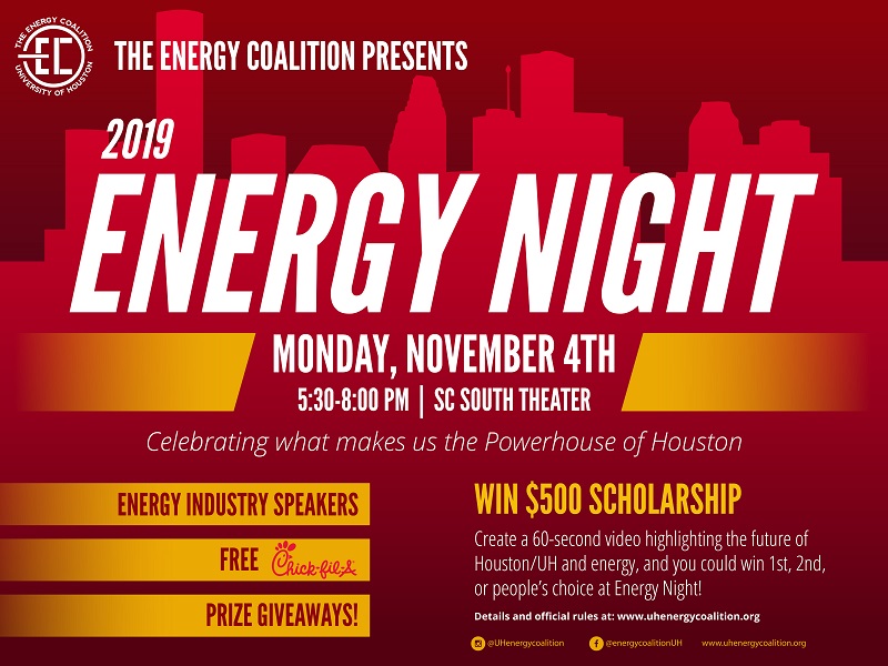 Energy Industry Experts to Visit UH Campus for 2019 Energy Night
