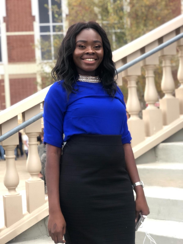 Esther Akinwande, a chemical engineering junior at the UH Cullen College of Engineering.