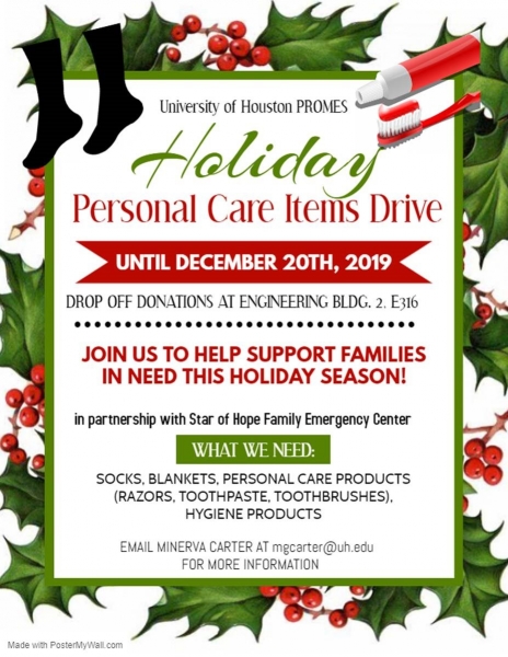 UH PROMES Scholars Give Back This Holiday Season