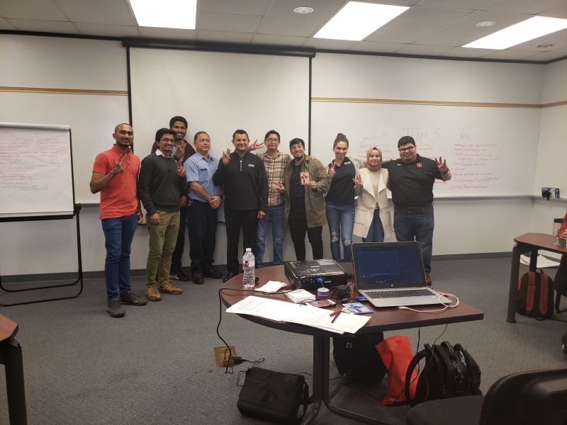 UH IE Department Hosts Annual INFORMS and IISE Cintas Hackathon Event at the Cintas Services Facility in Northwest Houston on Saturday, Jan. 25. 