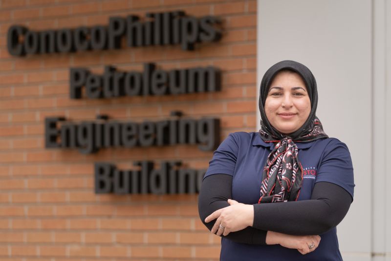 University of Houston Master's student Leila Zeinali has strived to continuing learning, first in her native Iran, then in Kansas and now at the Cullen College of Engineering.