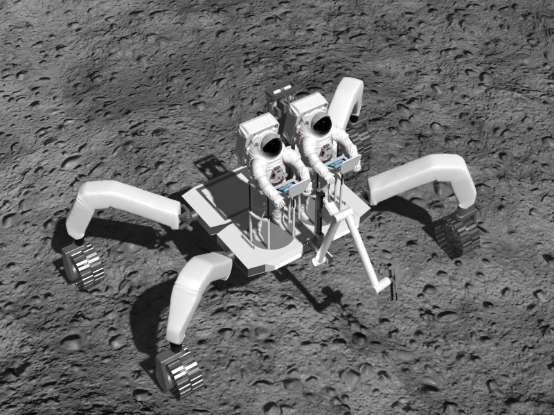 Images of a 3D rover model, provided by Dr. Olga Bannova, a research professor in the Cullen College of Engineering's Mechanical Engineering Department and the director of the Space Architecture Graduate Program.