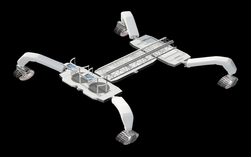 Images of a 3D rover model, provided by Dr. Olga Bannova, a research professor in the Cullen College of Engineering's Mechanical Engineering Department and the director of the Space Architecture Graduate Program.