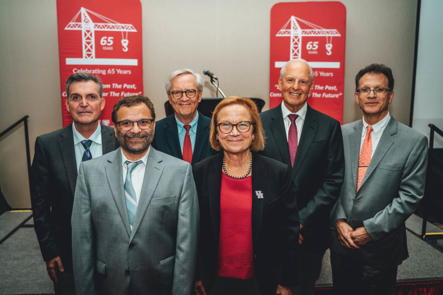 The 65th anniversary of the University of Houston's Construction Management program was celebrated at the Hilton University of Houston Hotel in October with a gathering featuring the various stakeholders that had made the program so successful.