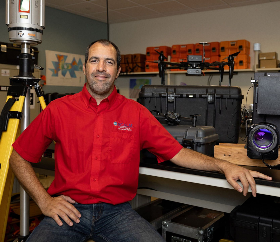 Juan Carlos Fernandez-Diaz, a research assistant professor in the Civil and Environmental Engineering Department and a co-investigator for the National Center for Airborne Laser Mapping (NCALM), is part of the 2023-25 cohort for the American Geophysical Union (AGU) LANDInG Academy Fellows. 