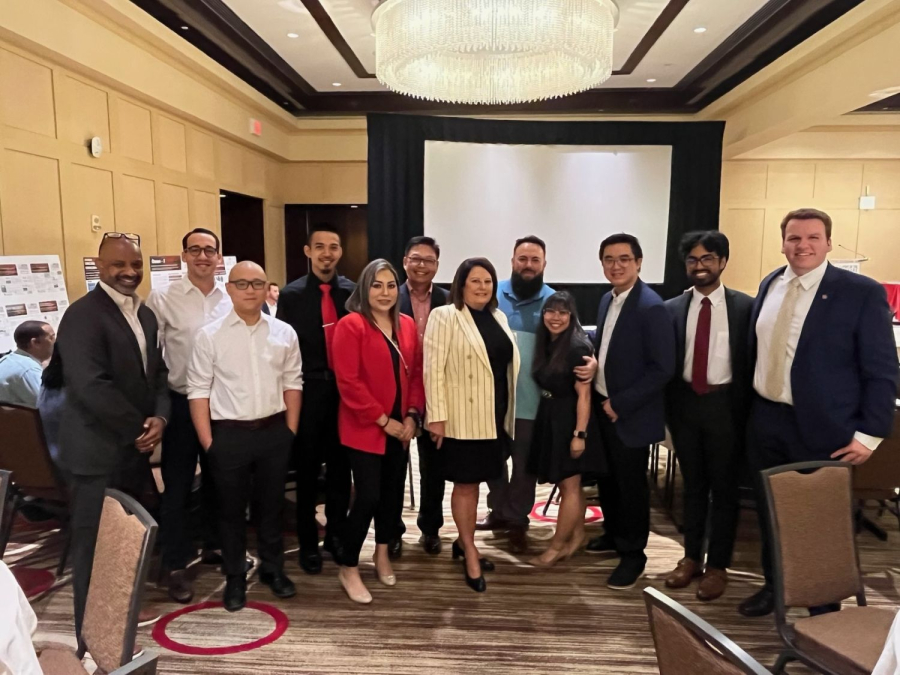 Attendees pose for a photo at the fourth annual Port of the Future Conference. 