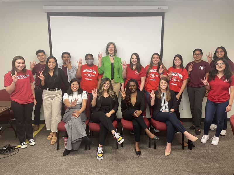 Student Society of Human Resource Development members and alumni, from an event in Spring 2023.