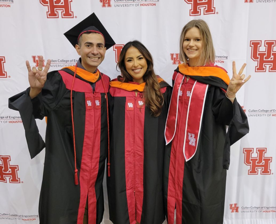 [Left to right] Alberto Garcia, Khiabett Flores and Catherine Rucas. 