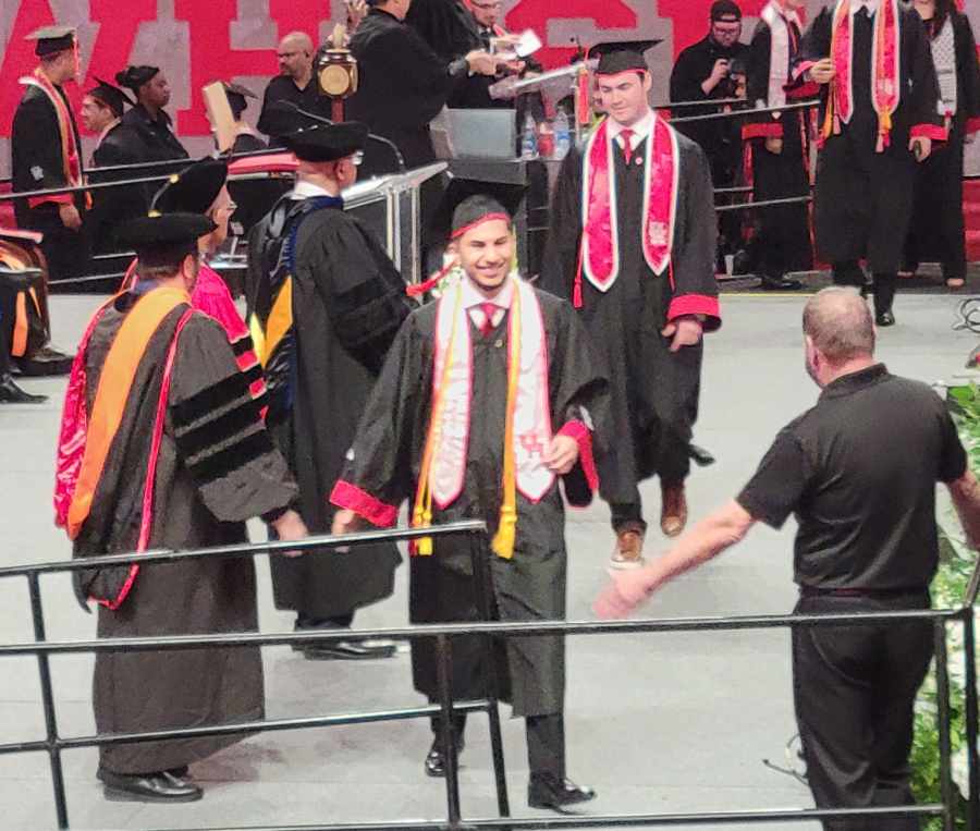 A proud new graduate.