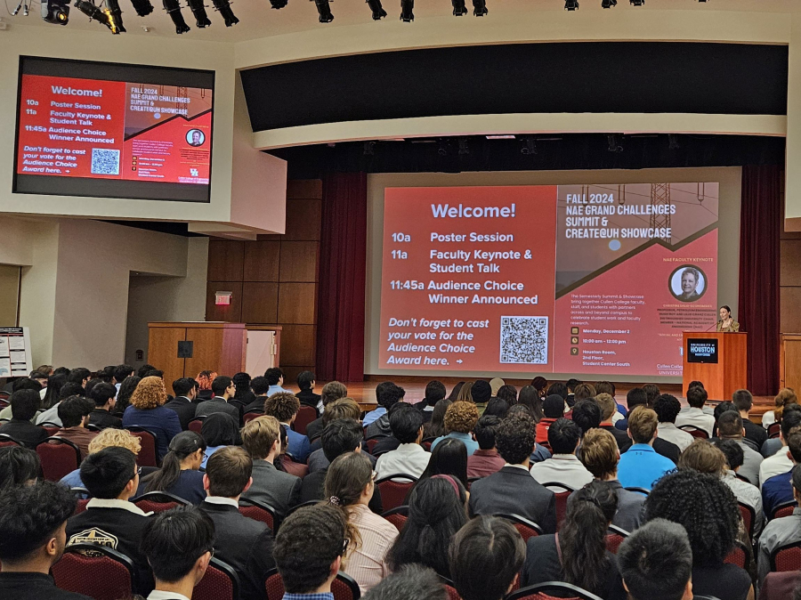 A record-setting group of more than 200 participants set the tone for the lofty goals hit by the Fall 2024 National Academy of Engineering (NAE) Grand Challenges Summit & Create@UH Showcase, held at the Cullen College of Engineering in early December on the eve of finals.