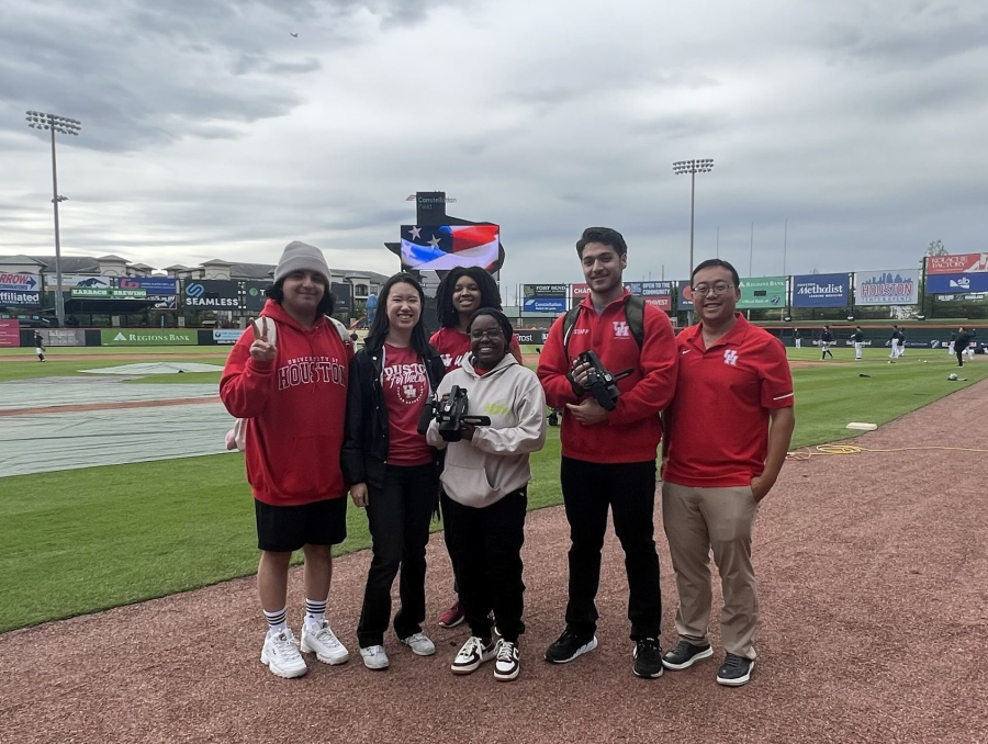 The UH contingent at the Space Cowboys game. 