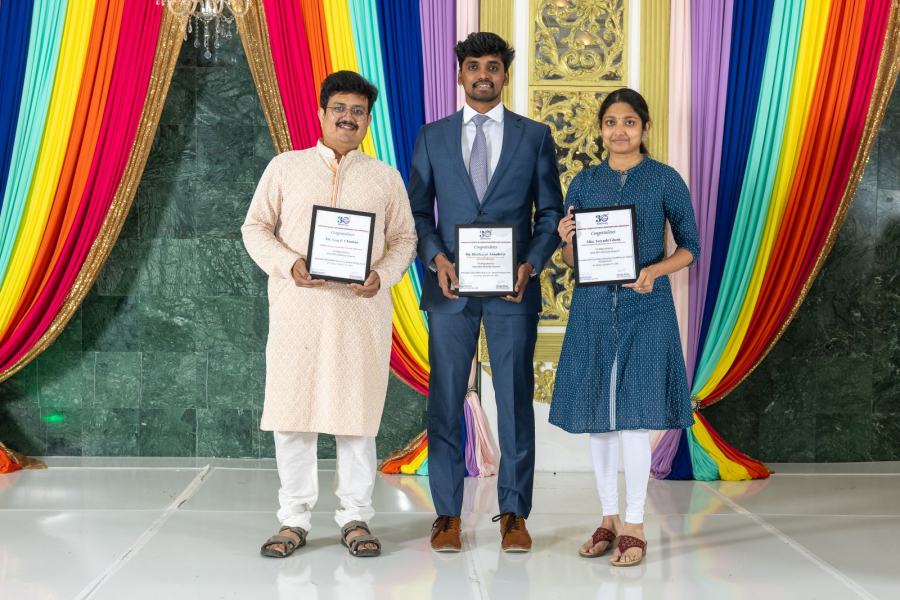 Vraj Chauhan, Hariharan Annadurai and Sreyashi Ghosh. 