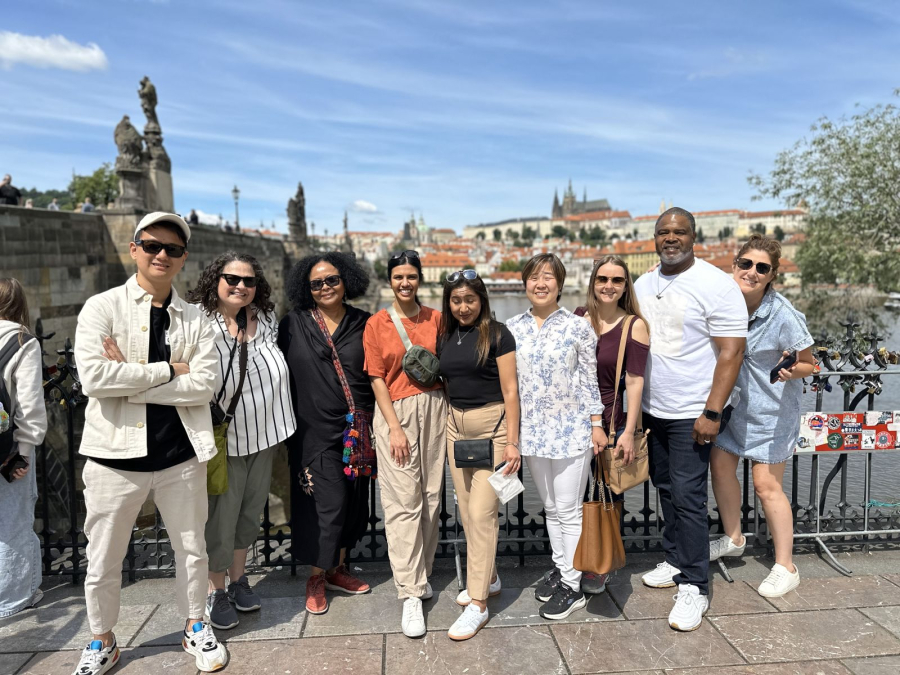 Students from the Human Resource Development at a global learning experience in Prague. 