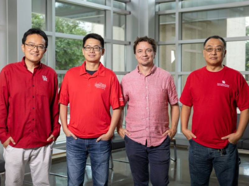 The University of Houston team: Xiaonan Shan, associate professor electrical and computing engineering, Jiefu Chen, associate professor of electrical and computer engineering, Lars Grabow, professor of chemical and biomolecular engineering, and Xuquing Wu, associate professor of information science technology.