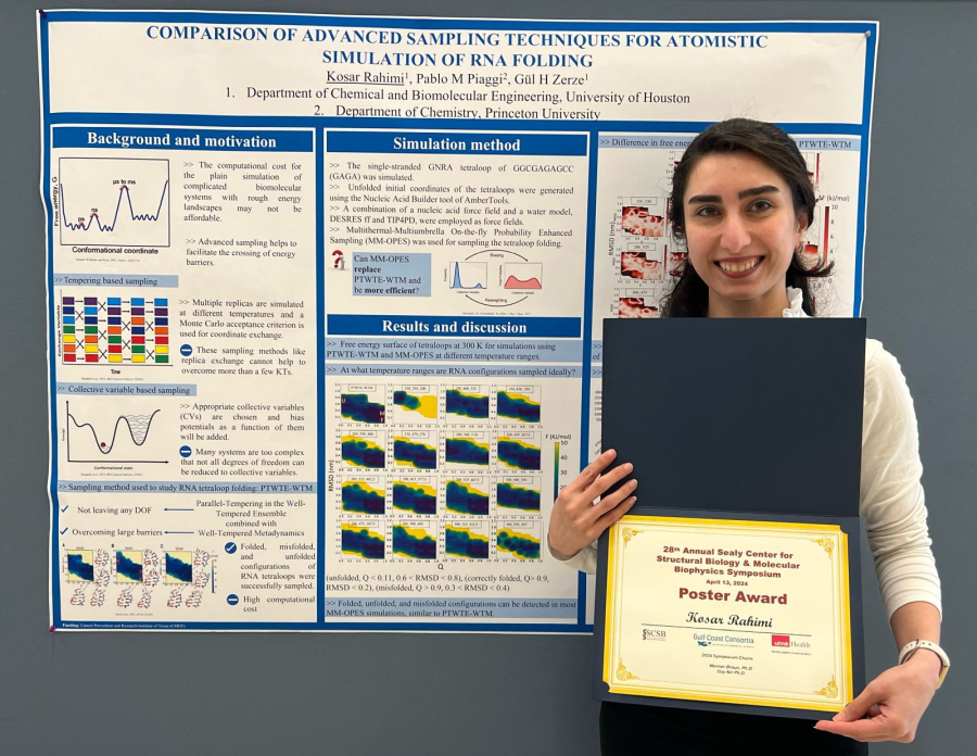 Ph.D. candidate Rahimi wins 2nd at SCSB poster competition