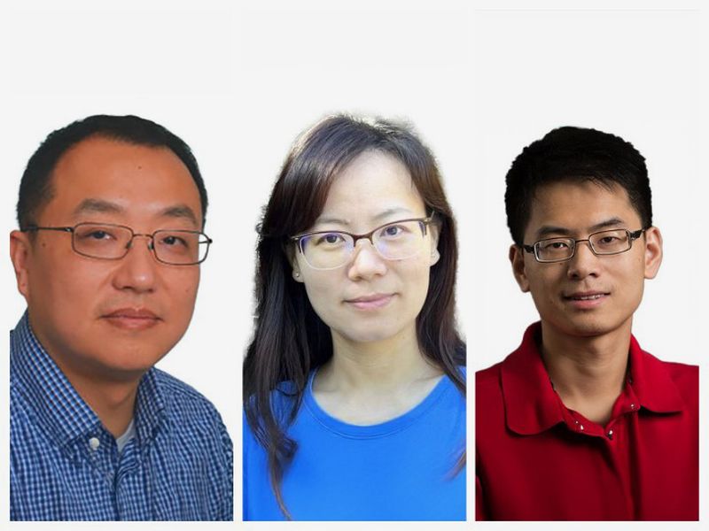 University of Houston researchers (L to R): Xuqing Wu, associate professor of computer information systems; Yueqin Huang, assistant professor of information science technology and Jiefu Chen, associate professor of electrical and computer engineering.
