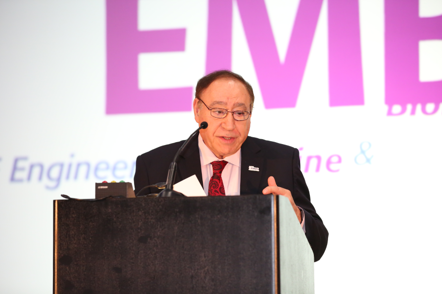 Founding chair and John S. Dunn Endowed Professor of Biomedical Engineering Metin Akay at the 46th Annual International Conference of the IEEE Engineering in Medicine and Biology Society.