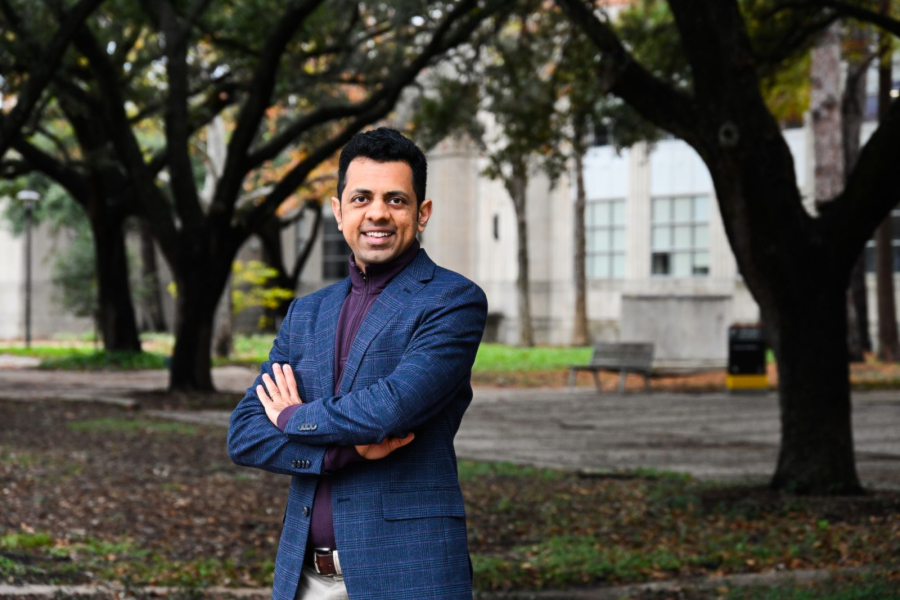 Vedhus Hoskere, an assistant professor in the Civil and Environmental Engineering Department, is the lead PI for research, “Development of Digital Twins for Texas Bridges.”
