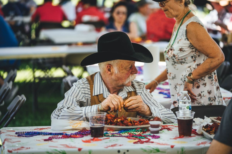 Sights from past crawfish boils.