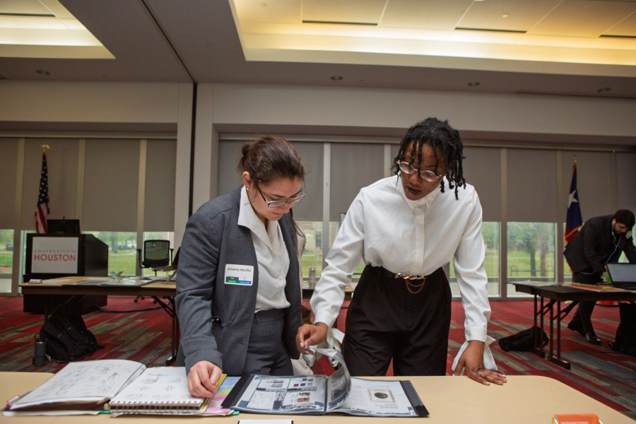 Students presenting work at DIGIFEST 2025.