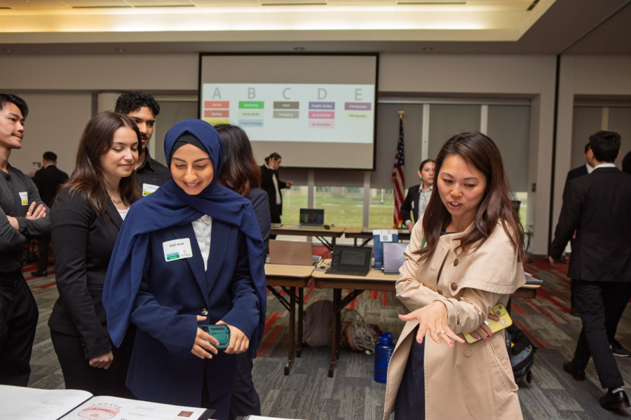Students presenting work at DIGIFEST 2025.
