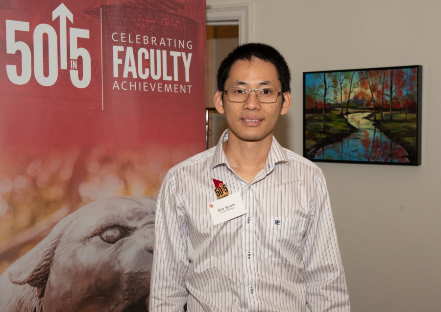 Hien Van Nguyen, an associate professor in the Electrical and Computer Engineering Department and a senior member of the National Academy of Inventors, is attached to a $391,000 project to use AI for design efforts to improve safety and drug delivery systems for organ targeting.