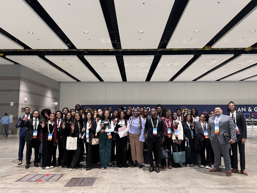 NSBE UH student members at the national conference in Chicago, IL. 