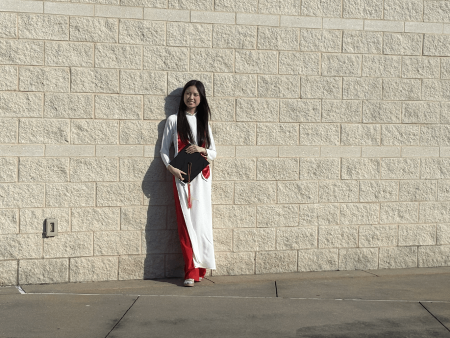 Truong is graduating with her Bachelor of Science in Digital Media this morning at the Fertitta Center.