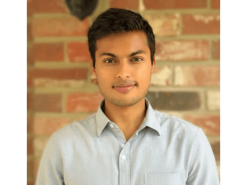 Samvid Parajuli has been awarded the Paul and Helen Lenchuk Engineering Student Scholarship for the 2025-2026 academic year by The National Concrete Masonry Association (NCMA) Education and Research Foundation.  A photo of a young man with short, dark hair and olive skin. He is wearing a light blue shirt and framed from the chest up. He stands in front of a light red brick wall.