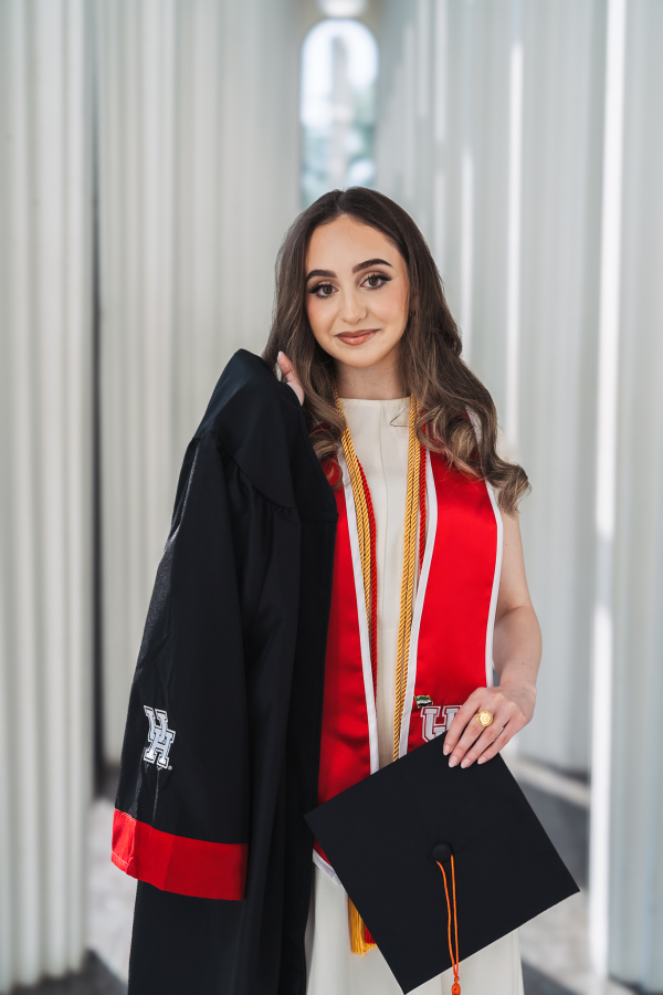 “I really look forward to applying what I’ve learned in my classes to an industry where efficiency and innovation are important,” says Aljandali.