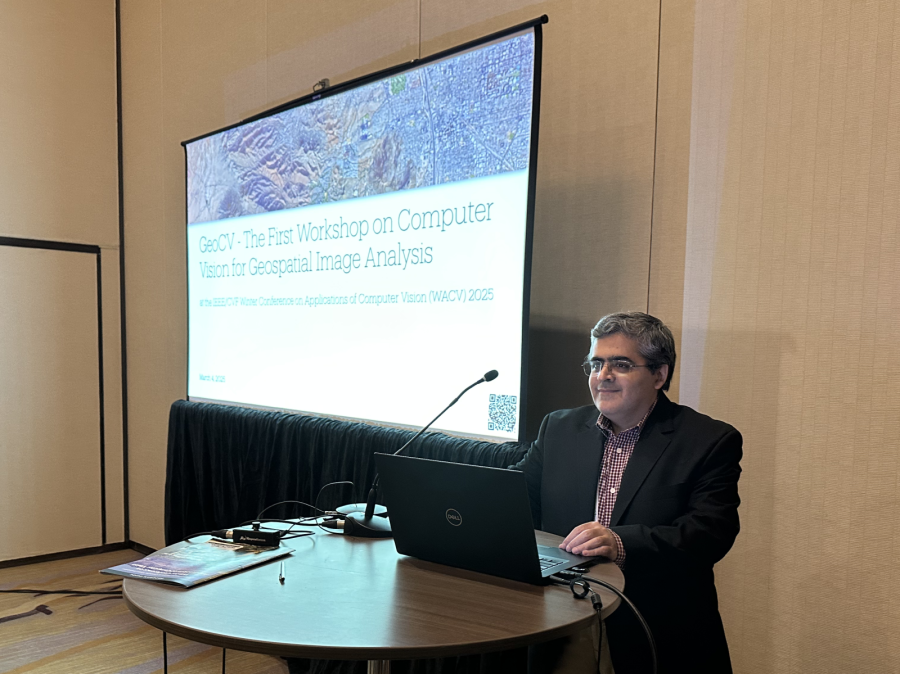 Saurabh Prasad led the first workshop on computer vision for geospatial image analysis (GeoCV) at the Winter Conference on Applications of Computer Vision (WACV).