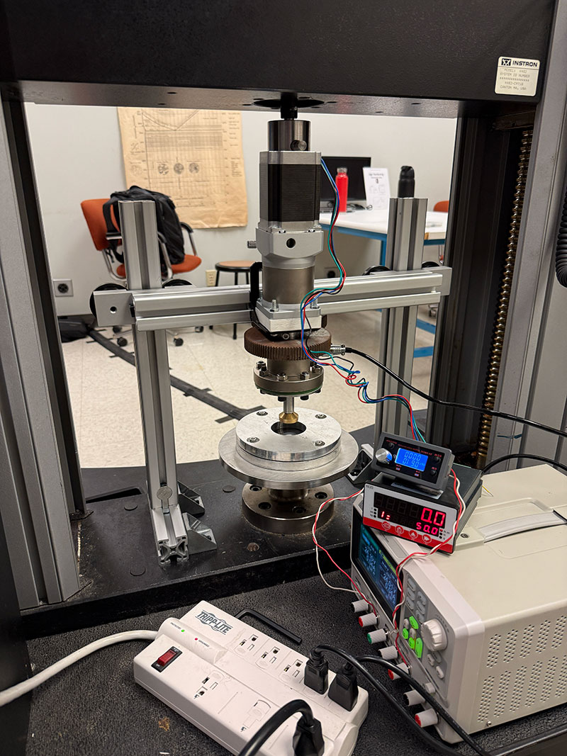 Coefficient of Friction Measurement Device Between Metals and Soft Polymers