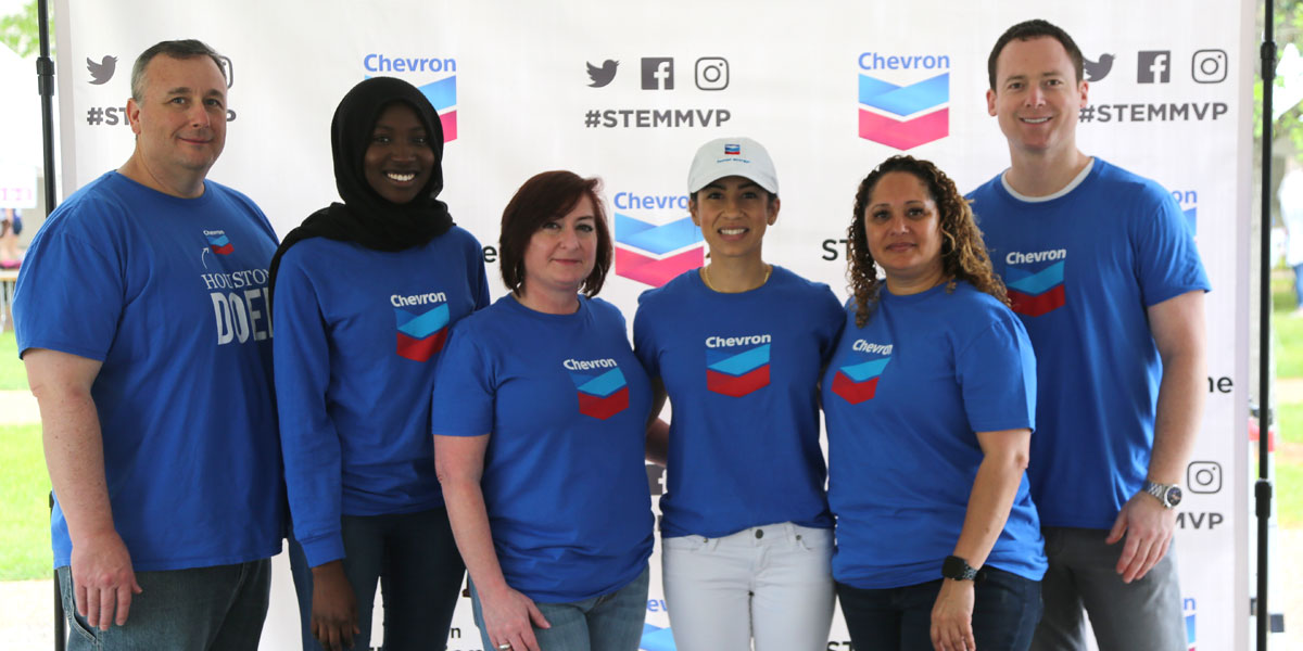 Chevron sponsored the 4th annual Girls Engineering the Future event to get local area girls excited about STEM