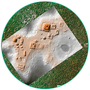 An image produced using LIDAR data in Ramesh Shrestha's lab of a lost city in Honduras.