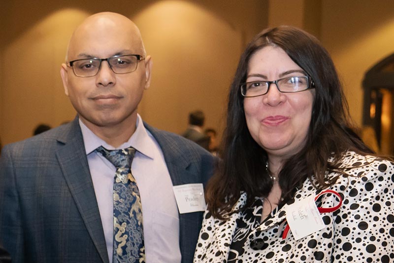 Pradeep and Haleh at the 2021 Engineering Alumni Association Gala.