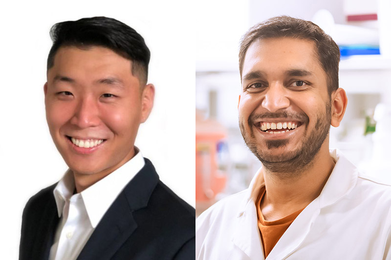 Ted Kim (left) and Aman Agrawal (right)